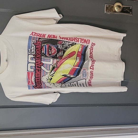 Other - Vintage 1989 NHRA Winston Drag-Racing Shirt M  20th Annual Summernationals Engli